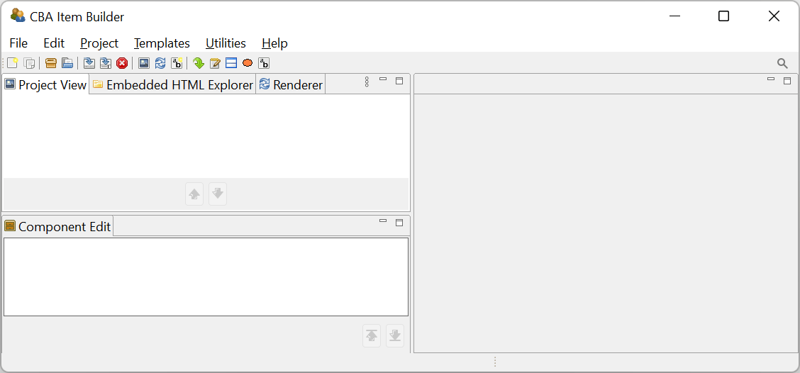 CBA ItemBuilder Main Window.