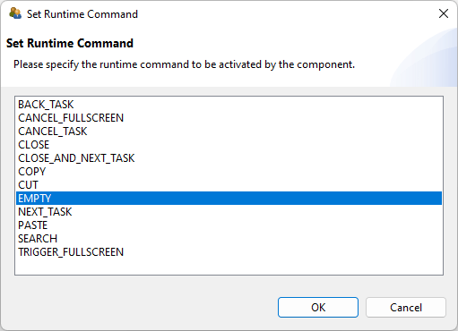 Dialog Set Runtime Command.